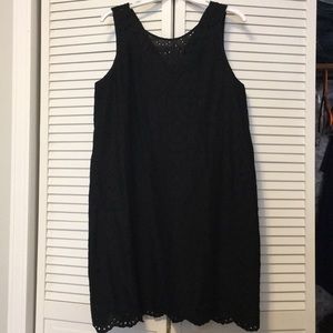 Black Gap Eyelet Dress